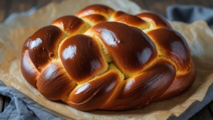 Delicious braided challah