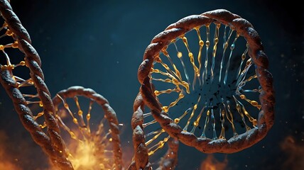 Visual abstraction of DNA damage under intense radiation exposure