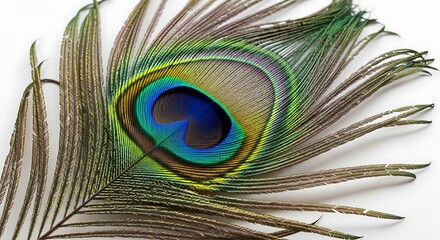 Peacock Feather Close-up.