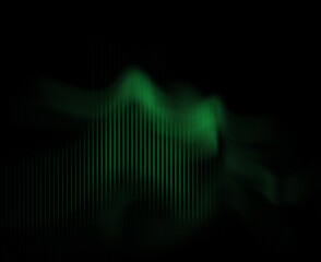 Abstract line wave gradient poster background . Minimalist cover template with vibrant perspective line wave in motion. Ideal design for social media, cover, banner, flyer, music, ad