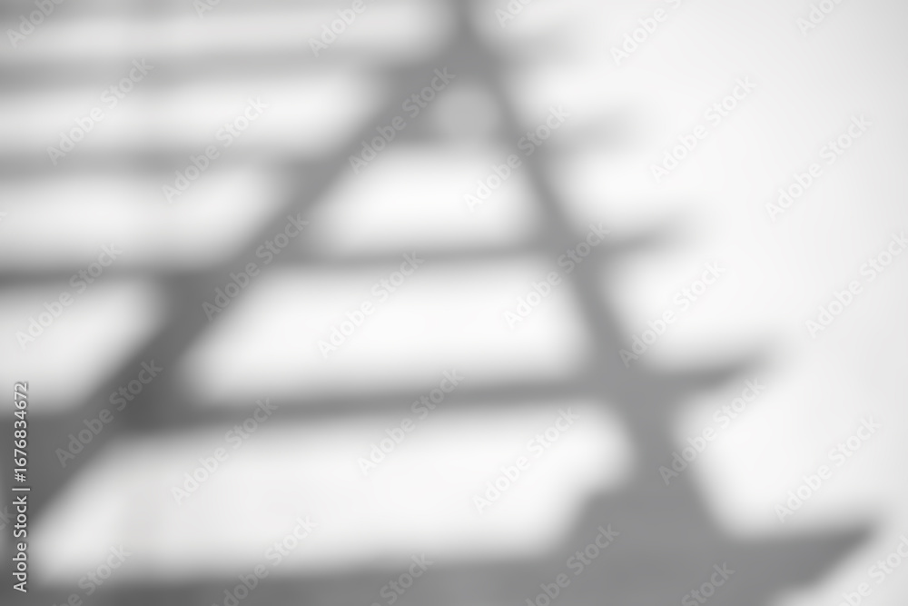 Poster shaow,light abstract pattern on white backgroud,blurred background with soft gray shadow forming geo