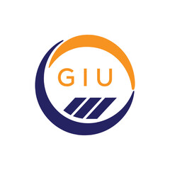 GIU Modern Company logo. GIU  Abstract Circle Company logo design for entrepreneur and business. GIU Branding best icon Business Branding.
