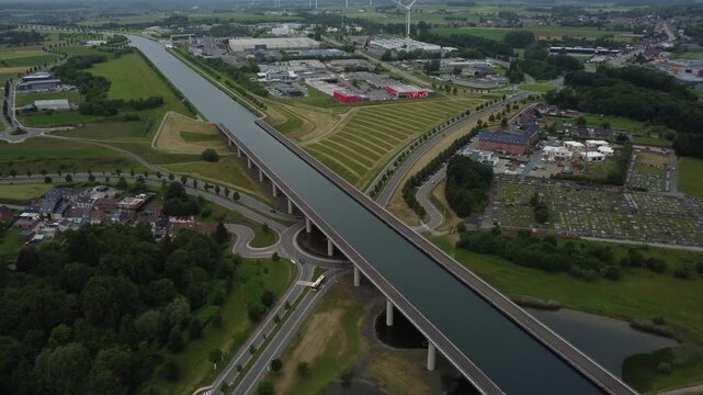Discovering sart canal bridge in la louviere: a summer journey through nature