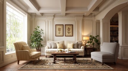 Elegant Room with Classic Design and Warm Atmosphere