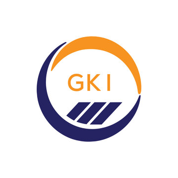 GKI Modern Company logo. GKI  Abstract Circle Company logo design for entrepreneur and business. GKI Branding best icon Business Branding.
