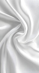 Fototapeta premium Close-up of flowing white silk fabric (1)