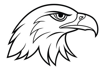 eagle head vector illustration