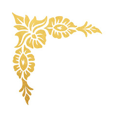 golden corner ornament - 11