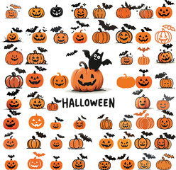 halloween pumpkin set