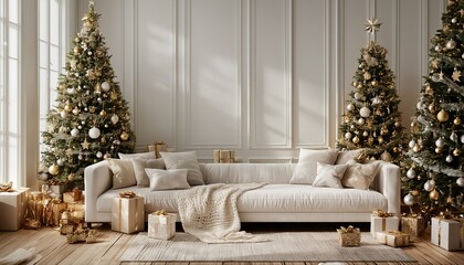 christmas modern living room