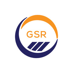 GSR Modern Company logo. GSR  Abstract Circle Company logo design for entrepreneur and business. GSR Branding best icon Business Branding.
