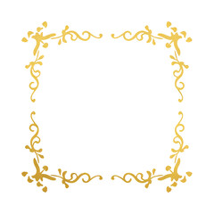 golden corner ornament - 89