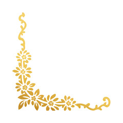 golden corner ornament - 95