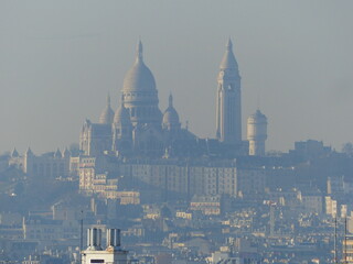 Sacré coeur montmartre vue paris