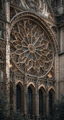 Obraz premium Ornate Gothic Rose Window (1)