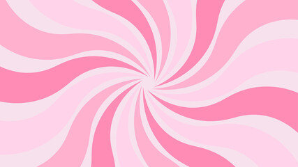 Colorful Swirl Curvy Sunburst