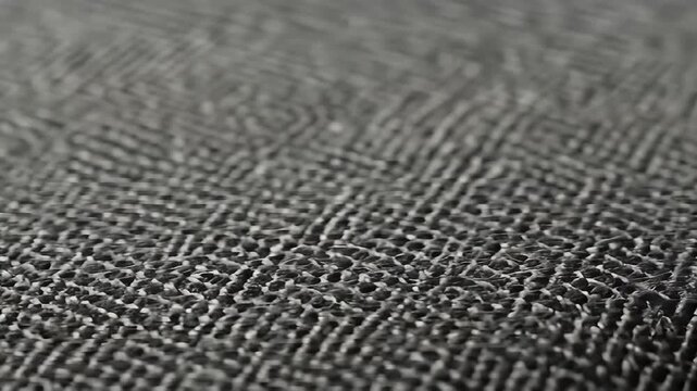 Dense, woven grayscale texture with a chevron-like pattern and shallow depth of field