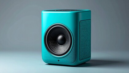 Fototapeta premium audio speakers on white background