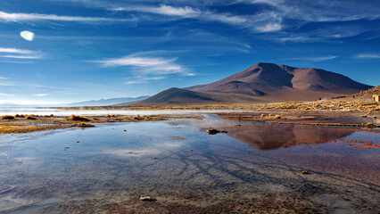 The Laguna Colorada in Bolivia