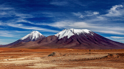 The landscape of the Altiplano in Bolivia	