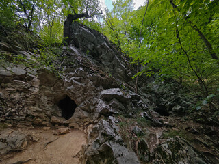 The mystical “Soul Spring” in Bükk, a cave-like rock cavity believed to provide spiritual energy to visitors who rest inside.