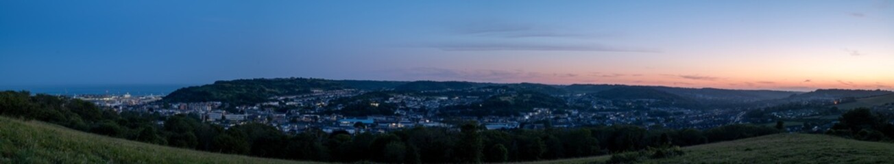 Obraz premium Dover zachód słońca