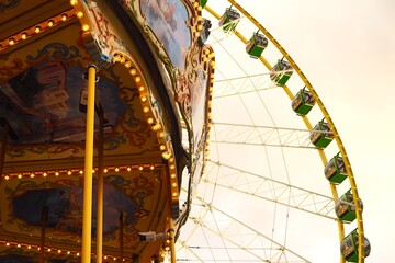 ferris wheel at night