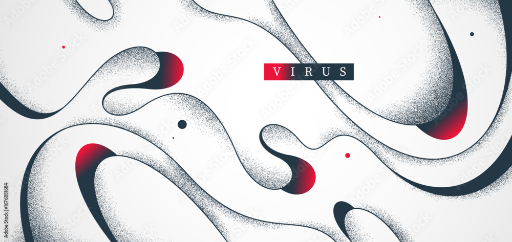 Poster curvy lines in dynamic motion vector abstract background, virus lifeform in mutation look like wallp