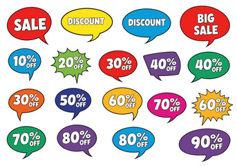 discount labels set