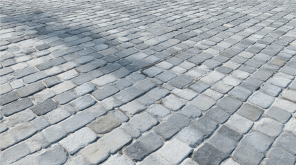 Smooth gray cobblestone texture with soft shadows and clean grout, suitable for modern interiors and architectural visualizations