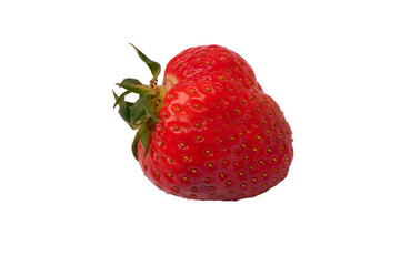 Fresh group of berries isolated on a white background.