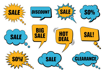 Set of discount labels