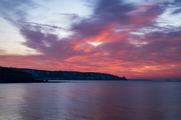 Folkestone wsch&oacute;d słonca