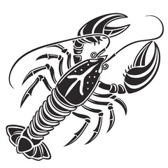 Minimal Crab Illustration Clipart