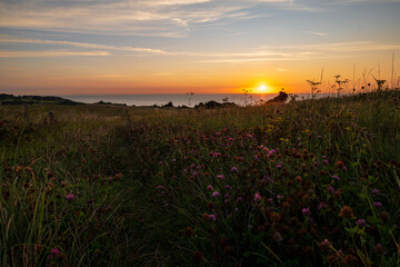 krajobraz , wsch&oacute;d słońca 