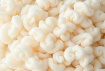 Close-up of pristine white fluffy wool, soft texture ,  fur,  bright