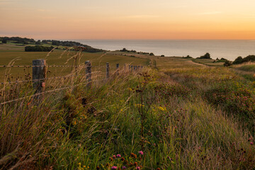 krajobraz , wsch&oacute;d słońca 