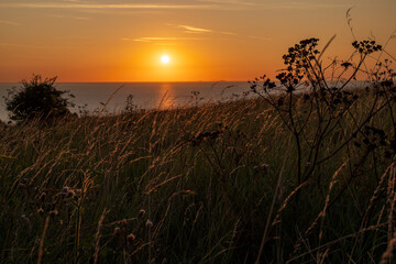krajobraz , wsch&oacute;d słońca 