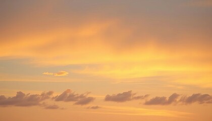 Fototapeta premium Soft pastel sunrise, yellow to blue gradient sky, subtle clouds, hue, sky