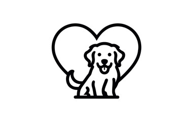 Dog heart logo
