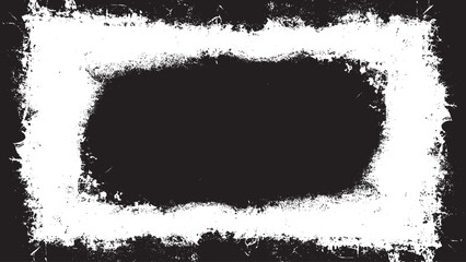 Horror and grunge style, aesthetic vector frame.