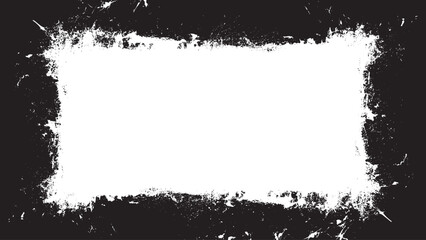 Horror and grunge style, aesthetic vector frame.