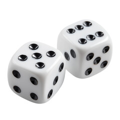white dice isolated on transparent background Remove png, Clipping Path, pen tool
