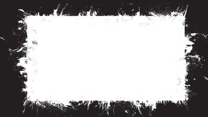 Horror and grunge style, aesthetic vector frame.