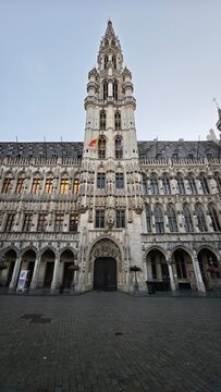 Vertical Travel Photography of Brussels, Belgium &ndash; Grand Place, Landmarks and Historic Architecture