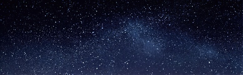 Fototapeta premium Starry night sky with faint milky way