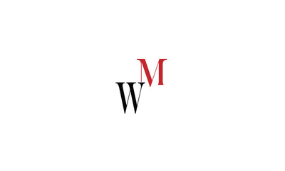 Fototapeta premium WM,WM,W,MW,MW abstract, letters, logo, monogram, style, symbols, ambitions, icons, 