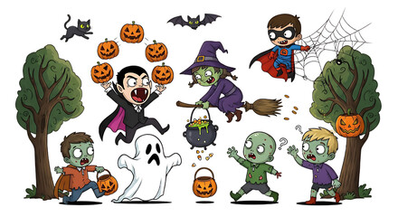 A Mad Trick-or-Treating Halloween Night

