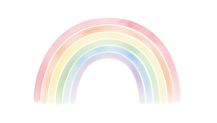Pastel Watercolor Rainbow