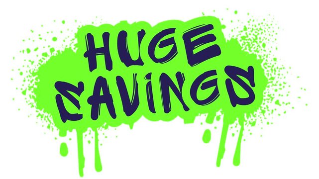 Huge Savings promotional business Video in mp4 format
